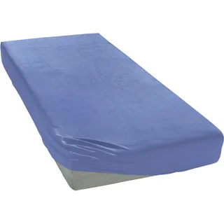 bellana Spannbettlaken Baumwolle-Jersey 70 x 140 - 90 x 200 - 140 x 200 - 180 x 200 cm blau
