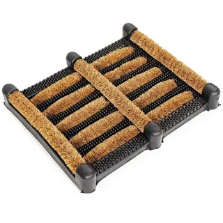 ANRO Kokosmatte Fußmatte Kokos Schmutzfangmatte mit Gummi Fußabtreter rutschfest Schuhabstreifer Schuhabtreter Wetterfest 30x35cm