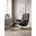 Relaxsessel Mayfair Leder 79 x 102 x 73 cm Grau mit Hocker