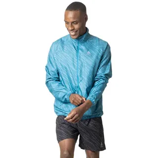 Odlo Herren Laufjacke ESSENTIALS LIGHT PRINT, saxony blue, L