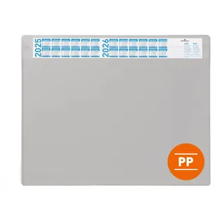 Durable Schreibtischunterlage 65x48 cm, Kalender, grau, 722510