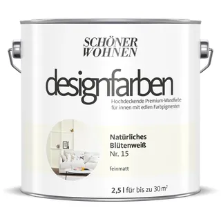 Designfarben 2,5 l natürliches blütenweiß