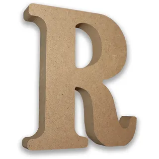 Habercrafts MDF-Holzbuchstaben zum Basteln, Buchstabe R (groß, 13 cm gut x 2 tief), groß, freistehend, DIY, Basteln, personalisierte Namen und Dekoration (Buchstabe R)