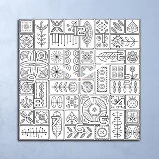 Deko Glasuhr Wanduhr 30x30 Skandinavische Stil Quarz Küchenuhr Bürouhr