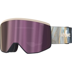 ATOMIC FOUR PRO HD Skibrille - Maven - Skibrillen mit kontrastreichen Farben - Hochwertig verspiegelte Snowboardbrille - Brille mit Live Fit Rahmen - Skibrille für Brillenträger