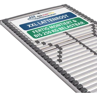 AM Qualitätsmatratzen Stabiler 7-Zonen Lattenrost bis 240 kg belastbar 90 x 200 cm