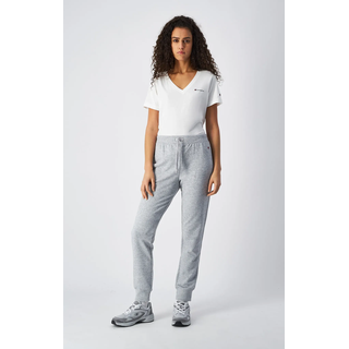 Jogginghose CHAMPION, Damen, Gr. XXL (50/52), N-Gr, grau (noxm), Obermaterial: 92% Baumwolle, 8% Elasthan, Hosen Jogginghose, für Erwachsene, mit sportlichem Charakter, aus Baumwolle und Elasthan