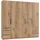 Drehtürenschrank Level by fresh to go 250 x 236 x 58 cm Braun