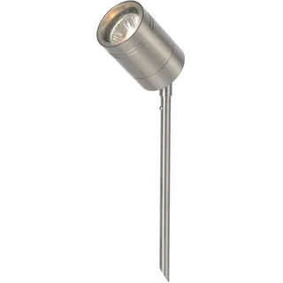 LUCIDE Außenleuchte Edelstahl Ø6,3 cm H. 36,0 cm inkl. LED 5W warmweiß Silber