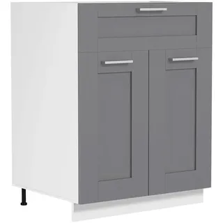 VCM Unterschrank Küchenunterschrank 60 x 82 x 46 cm Anthrazit