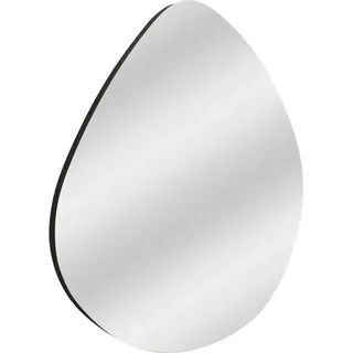 Spiegel Dodentha, Spiegel mit Rahmen, Wanddekorationsartikel, Spiegeldekoration, 60x2h60 cm, Schwarz - Schwarz