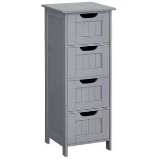 VASAGLE Badschrank grau 30,0 x 28,5 x 82,0 cm
