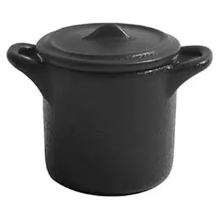 Mini-Auflaufformen aus Steingut, 8,5 cm, 4 Stück, ofenfest, individuelle Servierschale, Schwarz und Rot