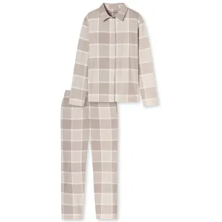 SCHIESSER Schlafanzug Set lang mit Knopfleiste weiche Baumwolle - Selected Premium Warming
