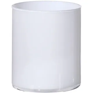 Creativ home Tischvase »Blumenvase aus Glas« zylindrische Form, Höhe 15 cm, weiß