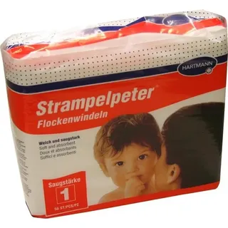 Strampelpeter Flockenwindeln Saugstärke 1 35 x 11 cm 56 St.
