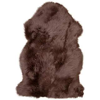 Fellteppich , Braun , Leder , Echtleder , Lammfell , organisch , 50x85 cm , pflegeleicht, strapazierfähig , Teppiche und Böden, Teppiche, Fellteppiche
