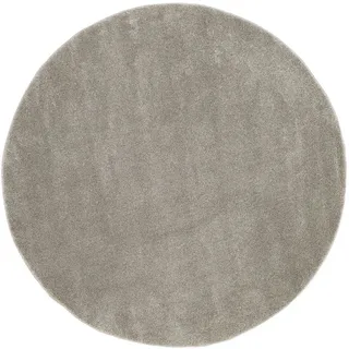 Novel Webteppich , Braun , Textil , Uni , rund , Oeko-Tex® Standard 100 , für Fußbodenheizung geeignet, pflegeleicht , Teppiche und Böden, Teppiche, Runde Teppiche