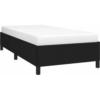 vidaXL Bettgestell ohne Matratze Schwarz 80x200 cm Stoff - Schwarz