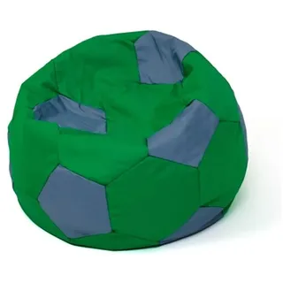 go gift Sitzsack, Grün, Grau, Oxford-Fußball, Bunt
