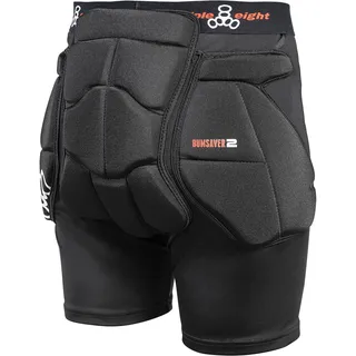 TRIPLE EIGHT Bumsaver 2 Gepolsterte Shorts für Skateboarden, Snowboarden und Skifahren, Schwarz, XL