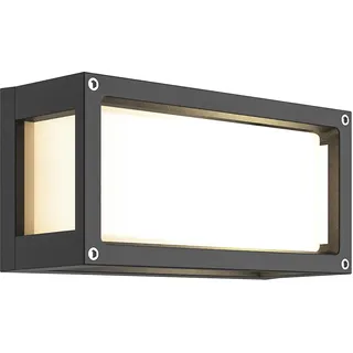 Lucande Glas Wandlampe aussen, Wandleuchte außen spritzwassergeschützt IP54 1x E27 max. 20W ohne Leuchtmittel Außenleuchte Aussenwandleuchte