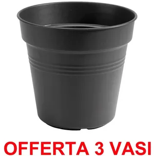 Angebot 3 Vase Green Basics Growpot 21CM Living Black elho