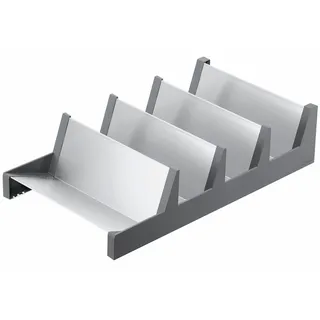 Blum AMBIA-LINE Gewürzregal | Schubladen Organizer für bis zu 16 Gewürzgläser oder -packungen | geneigte Fächer für perfekte Übersicht & schnellen Zugriff | platzsparend und stabil | Oriongrau