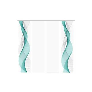 HOME WOHNIDEEN Schiebevorhang ¦ türkis/petrol ¦ Maße (cm): B: 60