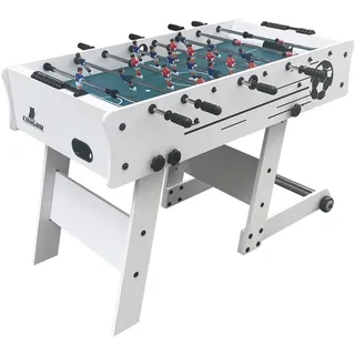 Ambia Garden TISCHFUßBALL , Weiß , Holz, Kunststoff , 61x81x122 cm , Ce , Ballrücklauf an beiden Kopfenden, klappbar, Balleinwurf auf beiden Spielerseiten , Freizeit & Co, Spieltische, Tischfußball & Co