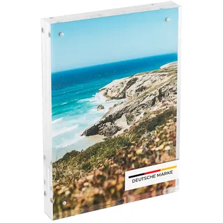 HMF 46973 Magnetischer Bilderrahmen aus Acrylglas, 15 x 21 cm, Transparent