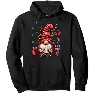 Weihnachtswichtel Wichtel Xmas GNOME Weihnachtsfeier Familie Pullover Hoodie, Unisex für Erwachsene, Schwarz, XL