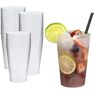Silverkitchen Plastikbecher 0,3 l Transparent 25 St.