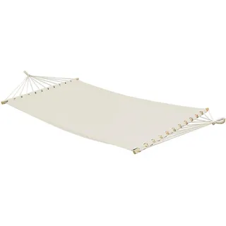 Amanka Xxl-Hängematte für 2 Personen, 285/120 cm, beige , Beige , Textil , 120x2.5x185 cm , Gartenmöbel, Gartenschaukeln, Hängematten