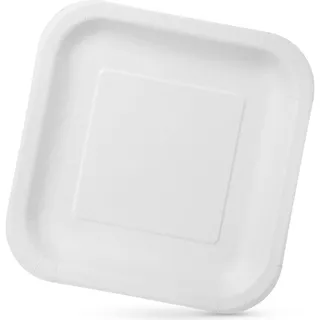 Algon Einwegteller, Größe 20 cm, robust und umweltfreundlich, ideal für Partys, Veranstaltungen und Meetings, 500 Stück