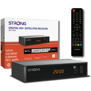 Strong SRT7815 Digitaler HD+ Satelliten-Receiver, HD-SAT-Empfang, inklusive HD+ Karte für Deutschland