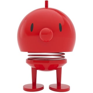 Hoptimist Bumble, Wackelfigur Deko Skandinavisch, Deko Wohnzimmer, Schreibtisch Deko, Büro Gadgets, Tolle Kleine Geschenke, 7,5 x 8,5 x 10,7 cm, Medium, Rot