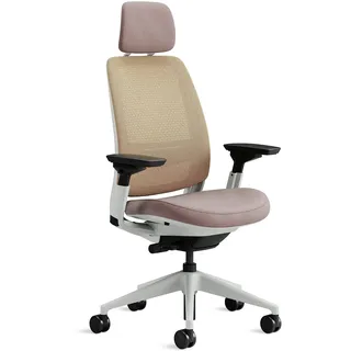 Steelcase Series 2 Ergonomischer Bürostuhl mit LiveBack Lumbalstütze, 4D-Armlehnen, anpassbarer Kopfstütze Linse