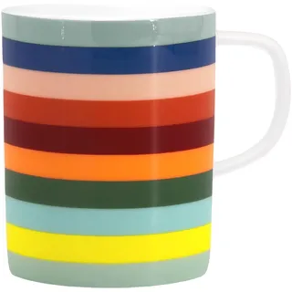 Remember Tasse Lorenzo, 350ml, Fine Bone China Porzellan – Tasse für Kaffee, Tee oder Cappuccino, farbenfrohe Designer-Tasse für Küche und Büro, stilvolle Trink- und Frühstückstasse