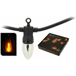 ECD Germany LED Lichterkette 360 cm 10 Glühbirnen Warmweiß