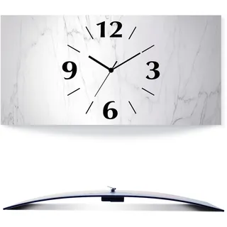 ARTland Wanduhr 50x25 cm 50.3001 weiß