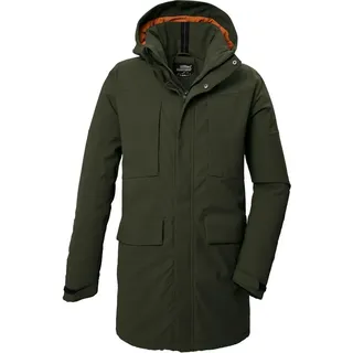 KILLTEC Herren Funktionsparka/Parka mit abzippbarer Kapuze KOW 80 MN PRK, dark moss, M