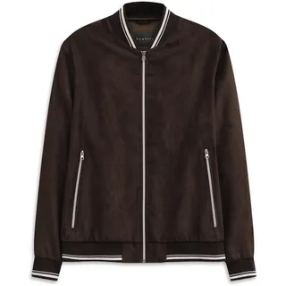 bugatti Collegejacke »Regular Fit« wasserabweisend trotz leicht perforiertem Oberstoff, braun