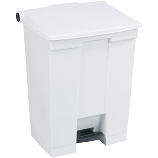 Rubbermaid Commercial Products 12 gal 68.1 Litre HDPE Step On Trash Can - White