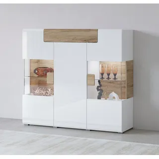 OTTO home Hochschrank Toledo 147,5 x 132 x 0 cm Weiß