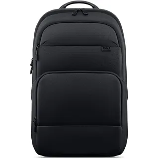 Dell EcoLoop Backpack, 23L, 53% Recycled Material, Schwarz | Gepolsterte Schulterriemen, wasserfeste Reißverschlüsse, PU-beschichtete Unterseite, Laptopfach für 14-16-Zoll, 762 g