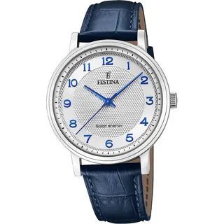 Festina Herren Uhr Leder blau 42 mm UF20660/1