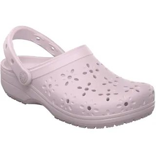 Classic Floral Cut Out Clog Pink Milk - EU