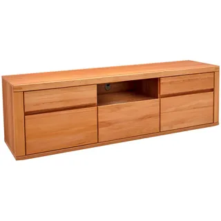 Voleo Lowboard , Kernbuche , Holz, Holzwerkstoff , Kernbuche , massiv , 2 Schubladen , 194x58x50 cm , Beimöbel erhältlich, stehend , Wohnzimmer, TV Möbel, Lowboards, Lowboards