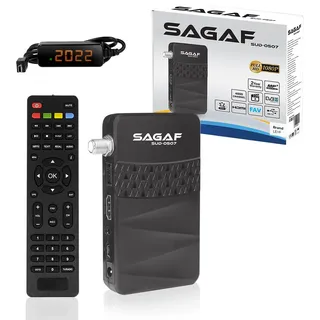 LEYF & Sagaf SUD-0507 Mini Sat Receiver DVB-S2 /ARD & ZDF SD Shut-Off/Full HD 1080p Digital Receiver (HDTV, USB)